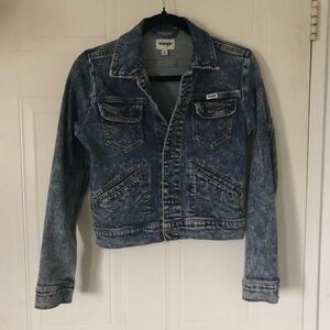 WRANGLER Acid-wash Denim Jacket